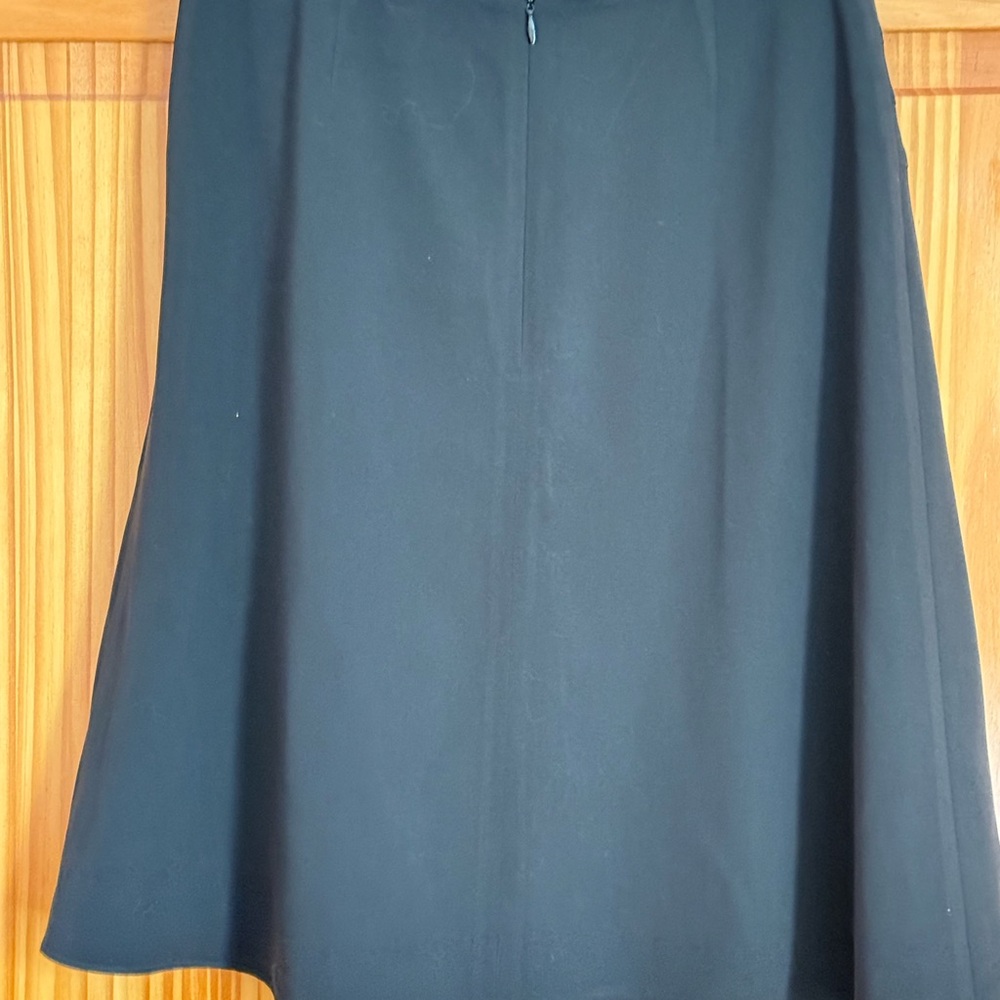 Black Maxi A-Line Skirt for Work